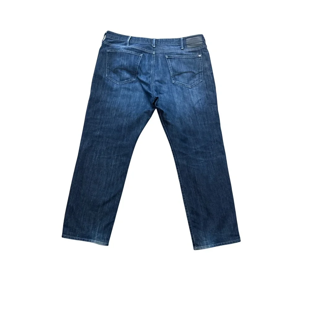 Mavi Jeans Matt Relaxed Straight Leg Dark Wash Denim Blue Jeans Mens 40x30